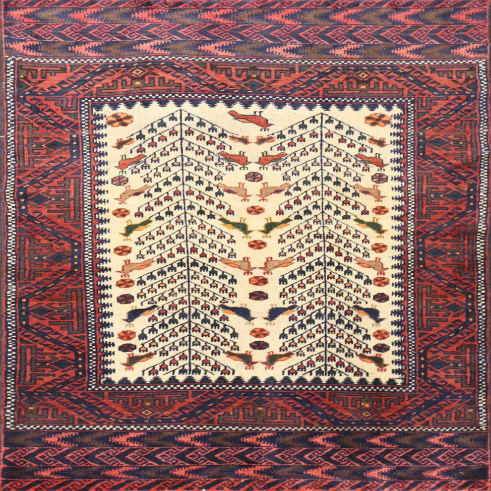 Ahgly Company Indoor Square Traditional Area Rugs, 7' Square
