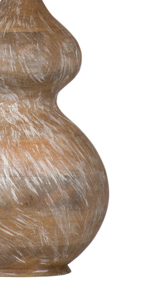 Caveette Table Lamp - White Wash