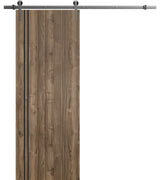 Sturdy Barn Door 32 x 80 | Planum 0016 Walnut with  | 6.6FT