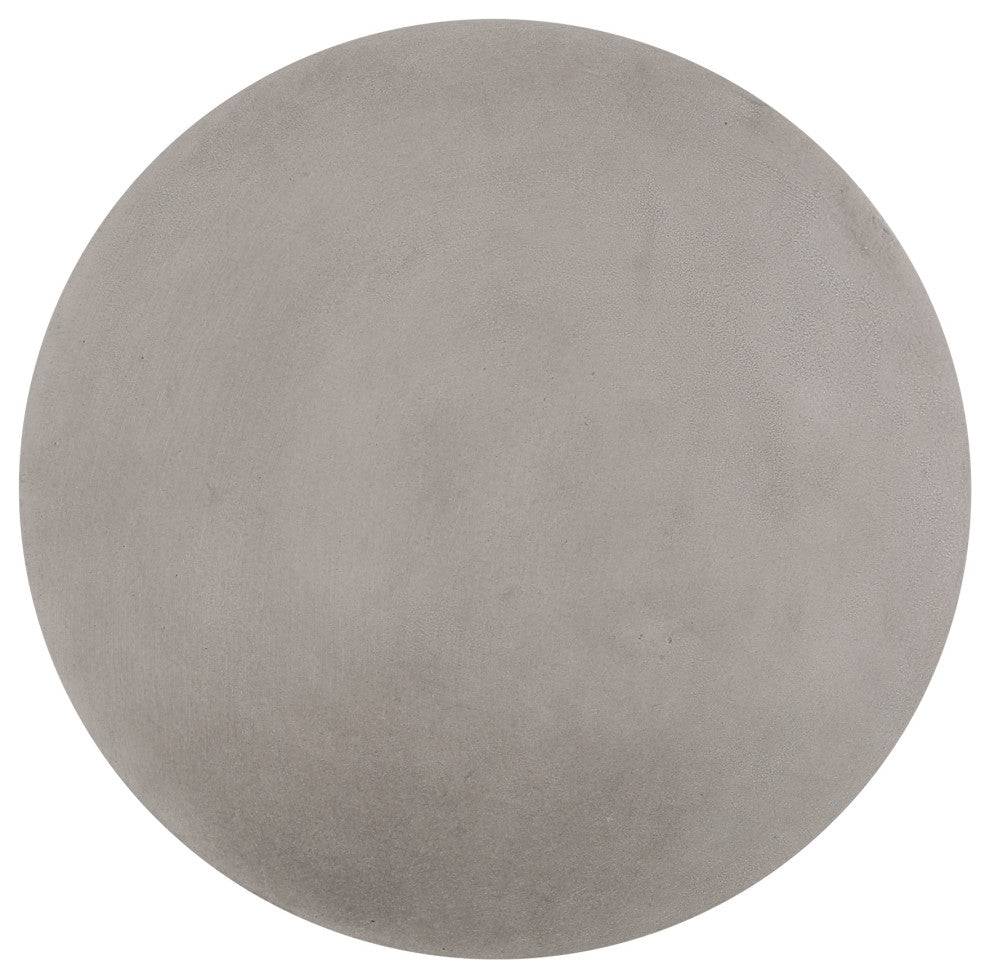 Laconia Outdoor Lightweight Concrete Side Table, Concrete Finish