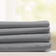 Bluff City Bedding, Queen Size Deep Pockets, 4-Piece Set, Silver