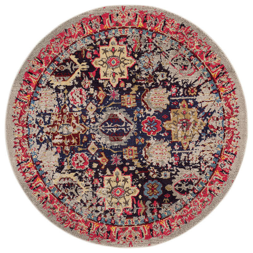 Safavieh Monaco Mnc206G Vintage/Distressed Rug, Gray/Multi, 2'2"x4'0"