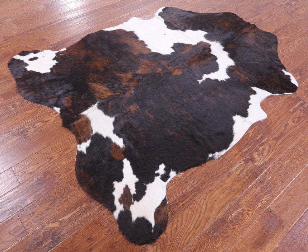 Tricolor Natural Cowhide Rug 6' 7" X 5' 9" C2210