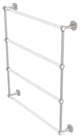 Clearview 4 Tier 30" Ladder Towel Bar with Groovy Accents, Satin Nickel