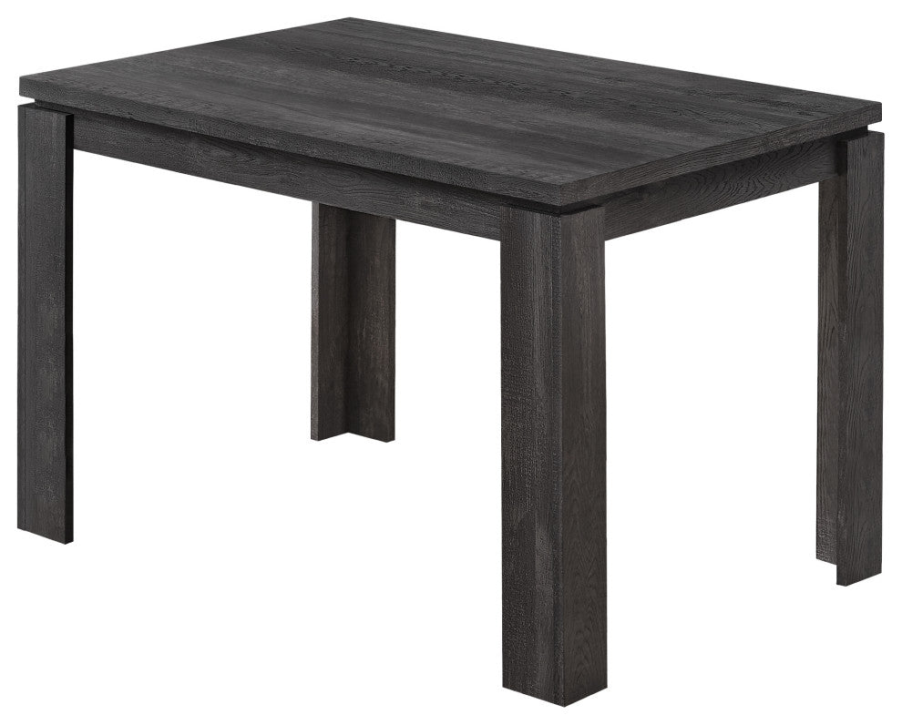 Dining Table, 48" Rectangular, Small, Kitchen, Dining Room, Laminate, Black