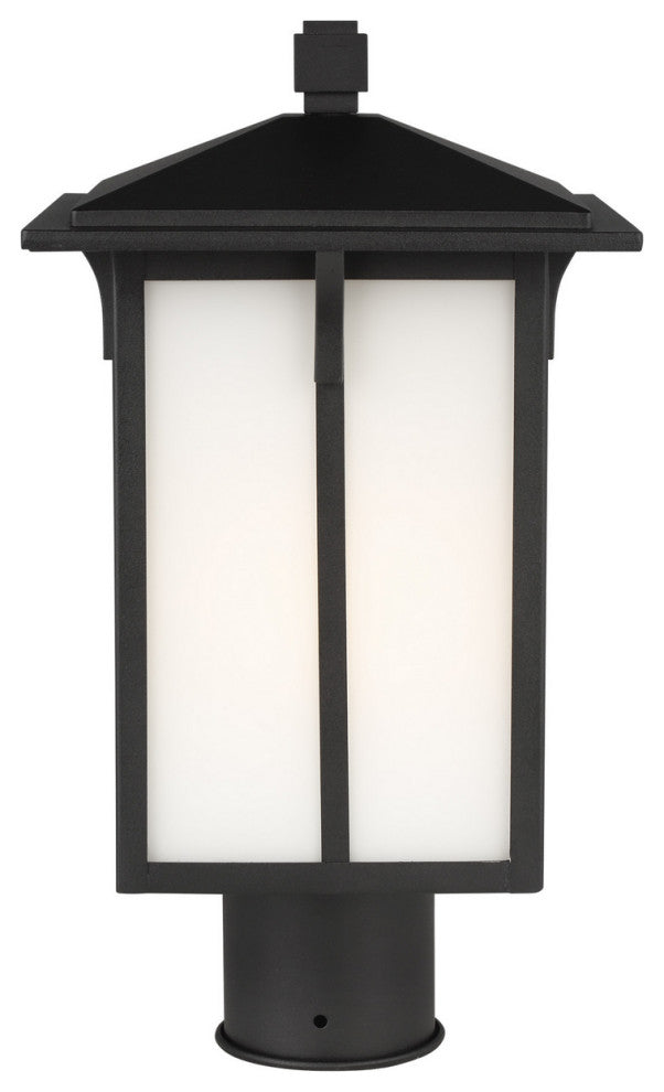 Tomek 1-Light Outdoor Post Lantern, Black