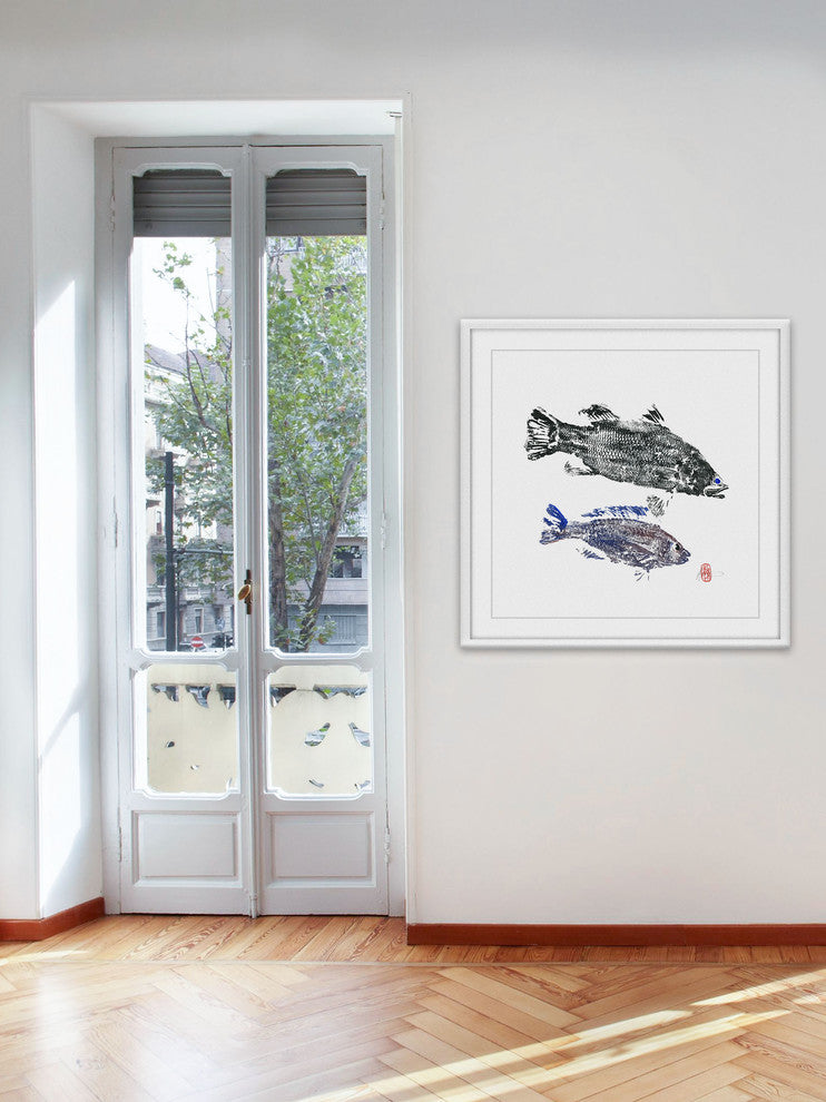 "Hello Cousin" Framed Painting Print, 18"x18"