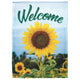Flag  Printed  Welcome Sunflower Polyester Garden