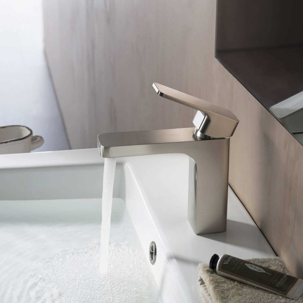 Blaze Single Handle Bathroom Sink Faucet, Brushed Nickel
