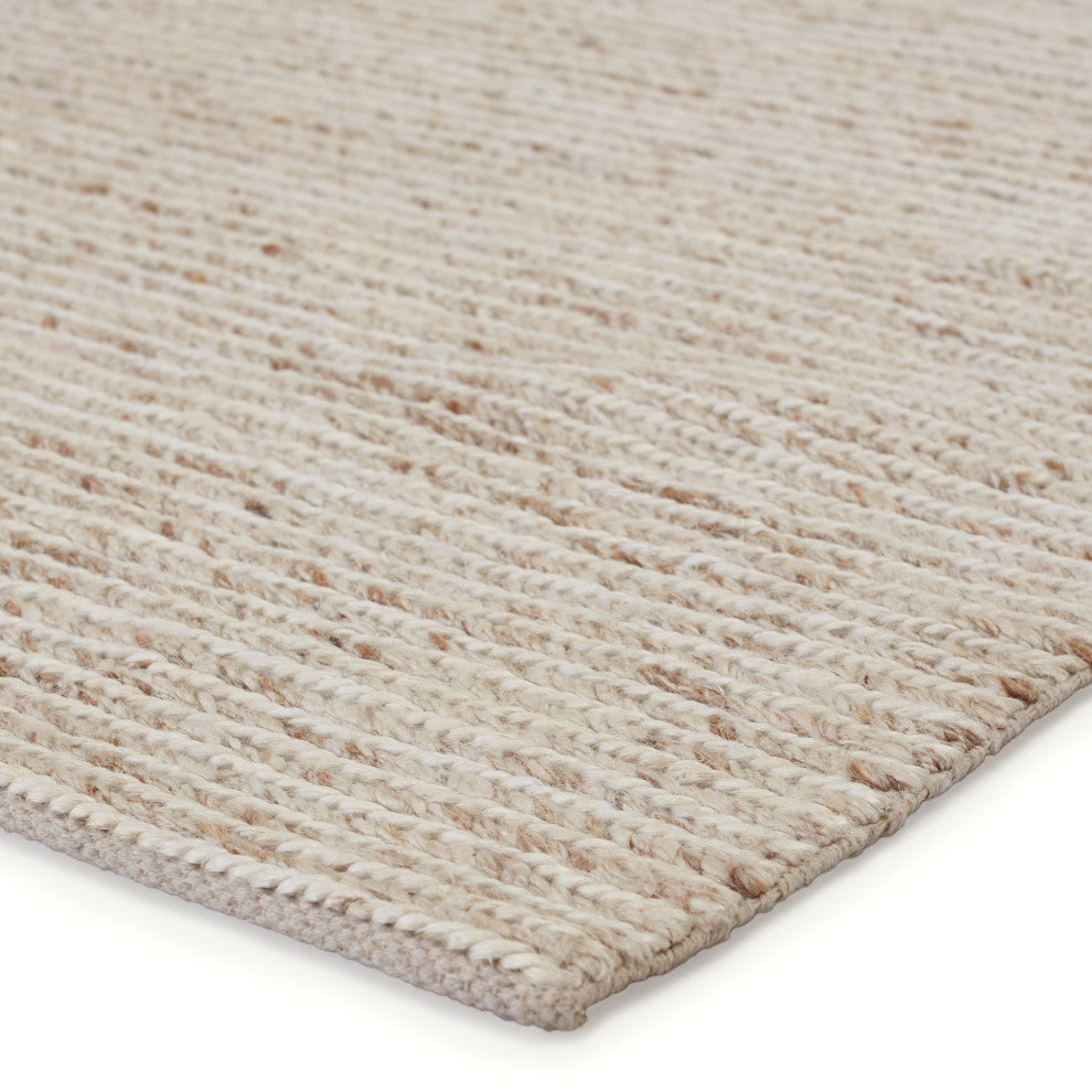 Jaipur Living Merrow Handmade Solid Beige/Cream Area Rug 8'X10'