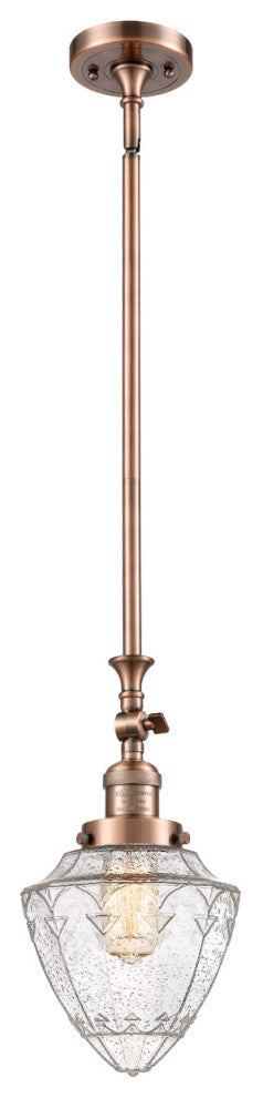 Innovations 206-AC-G664-7-LED 1 Light Mini Pendant, Antique Copper