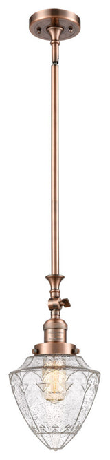 Innovations 206-AC-G664-7-LED 1 Light Mini Pendant, Antique Copper