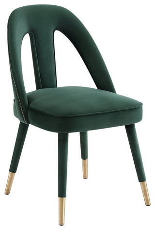 TOV Furniture Petra Forest Green Velvet Side Chair