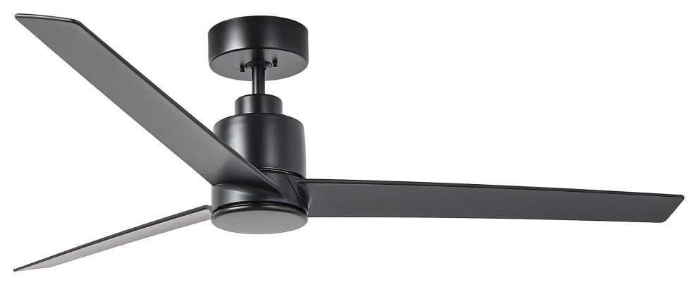 54-inch Industrial Ceiling Fans without Light, Black