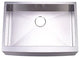 Gourmetier Apron Front Farmhouse Single Bowl Kitchen Sink, Brushed