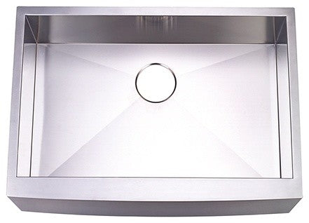 Gourmetier Apron Front Farmhouse Single Bowl Kitchen Sink, Brushed