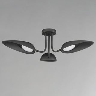 ET2 E24094 Marsh 32"W LED Flush Mount Ceiling Fixture - Black