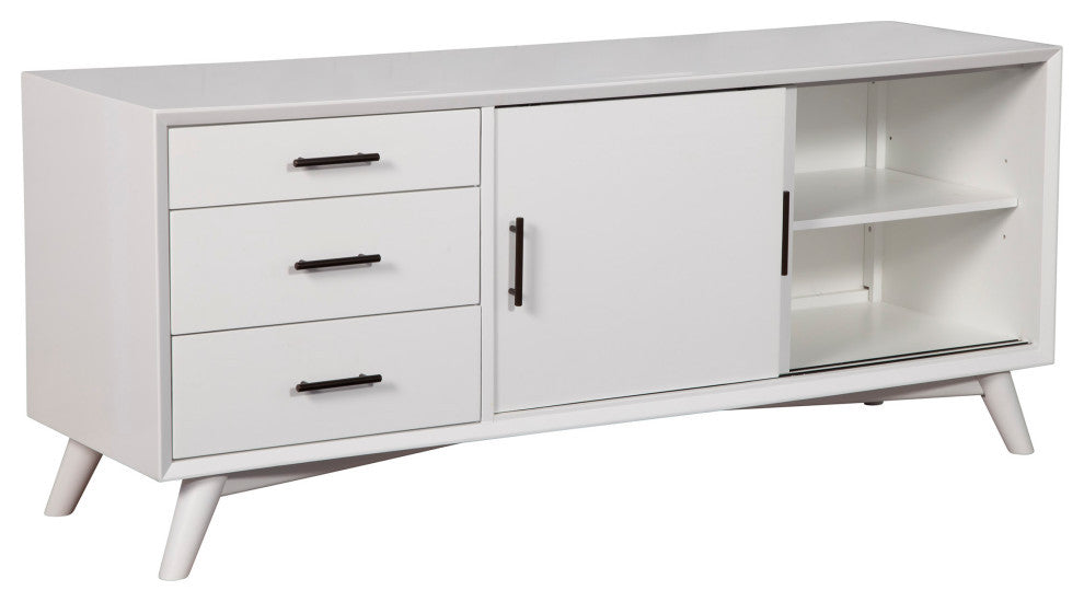 Flynn Large TV Console, White