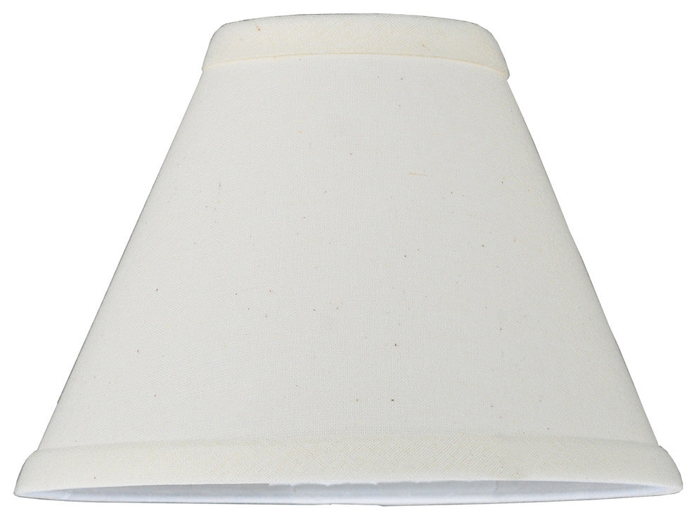 7W X 5H Natural Linen White Fabric Shade