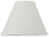 7W X 5H Natural Linen White Fabric Shade