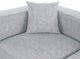 Cube Upholstered Modular Sectional, Gray, 7-Piece: 5 Armless Chair, 2 Corner Chair, Linen Texured Fabric