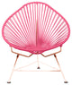 Junior Indoor/Outdoor Handmade Acapulco Chair, Pink Weave, Copper Frame
