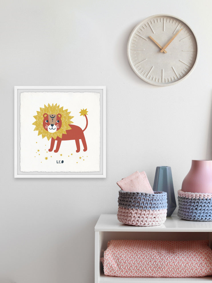 "I'm a Leo" Framed Painting Print, 18x18