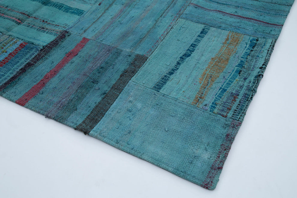 Rug N Carpet - Handmade Anatolian 6' 8'' x 10' 1'' Unique Patchwork Kilim Rug