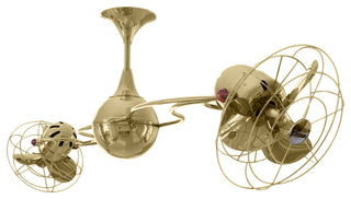 Italo Ventania Rotational Ceiling Fan, Polished Brass