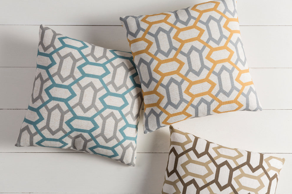 Zoe Pillow 18x18x4, Down Fill
