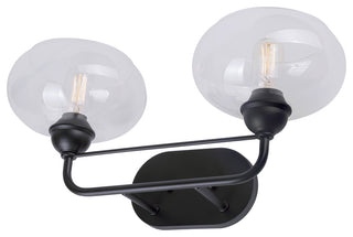2-Light Bath Vanity Light, Black