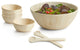 7 Piece Wood Salad Bowl Set