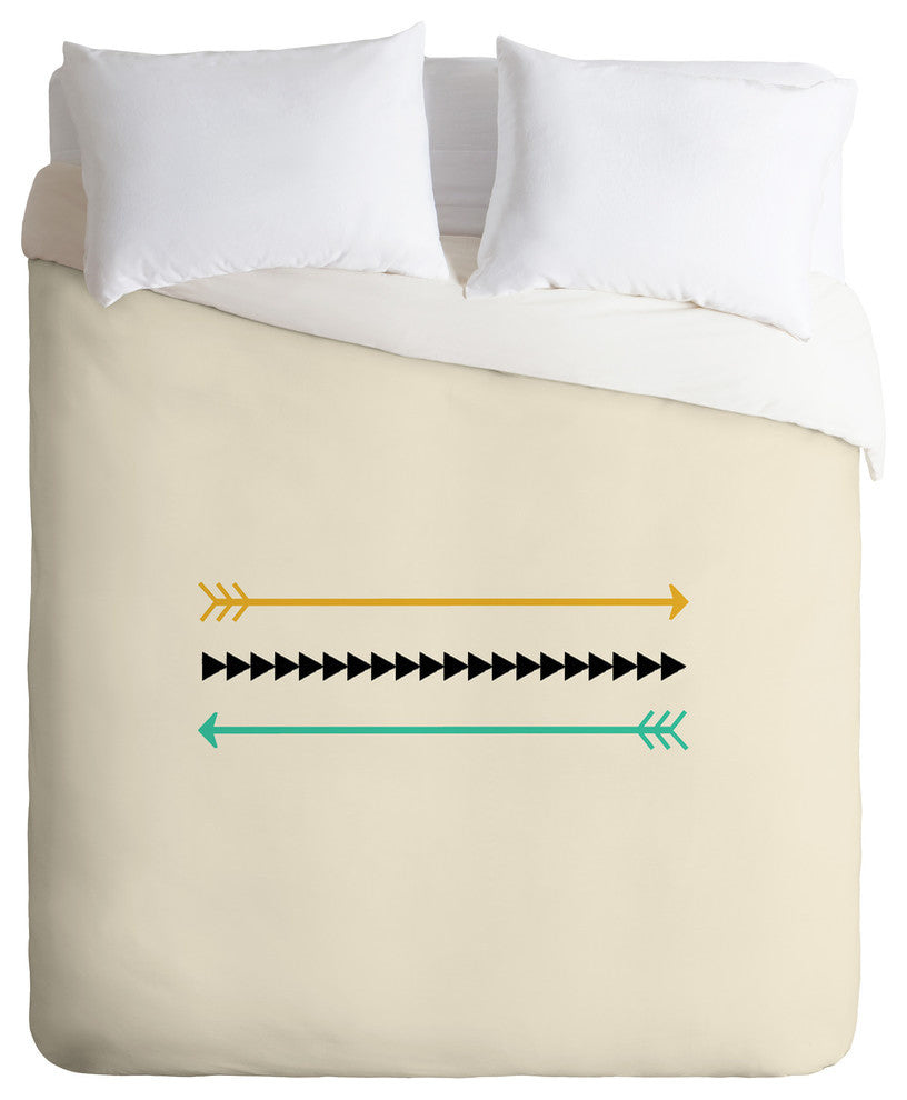 Deny Designs Allyson Johnson Minimal Arrows Duvet Cover - Lightweight