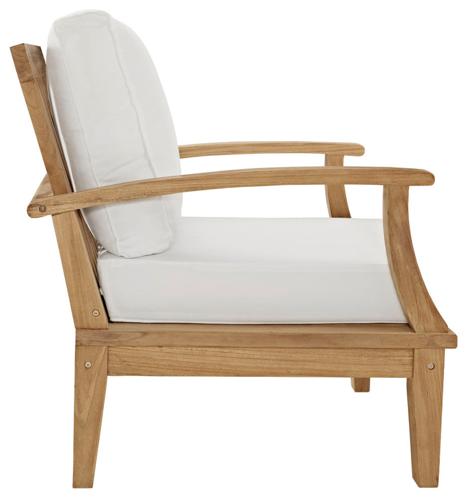 Natural White Marina 3 Piece Outdoor Patio Teak Set
