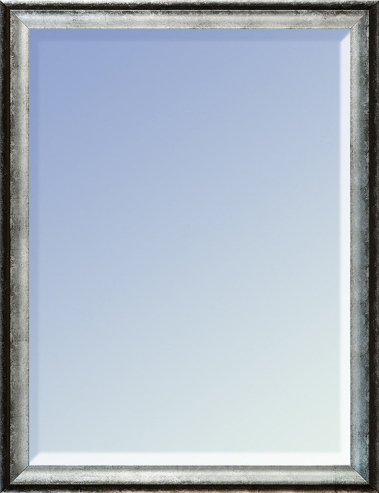 La Pastiche Athenian Silver Framed Mirror, 20" x 24"