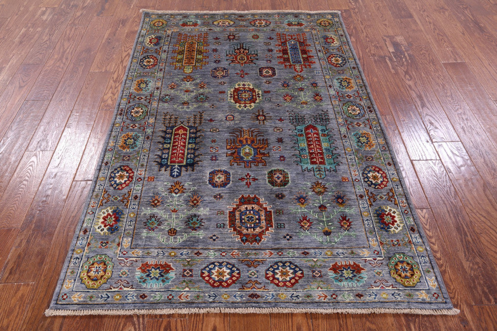 Persian Hand-Knotted Rug 4' 1" X 6' 1" - Q12353