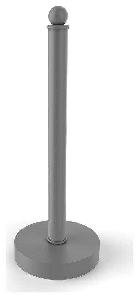 Contemporary Counter Top Kitchen Paper Towel Holder, Matte Gray