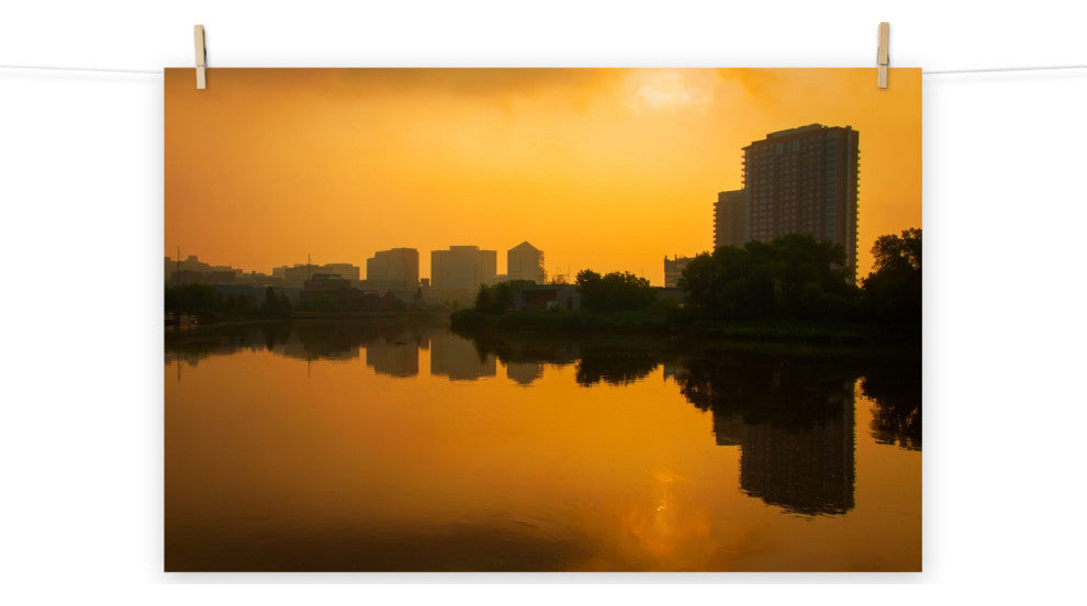 Wilmington at Sunrise Urban Landscape Photo Unframed Wall Art Print, 8" X 10"