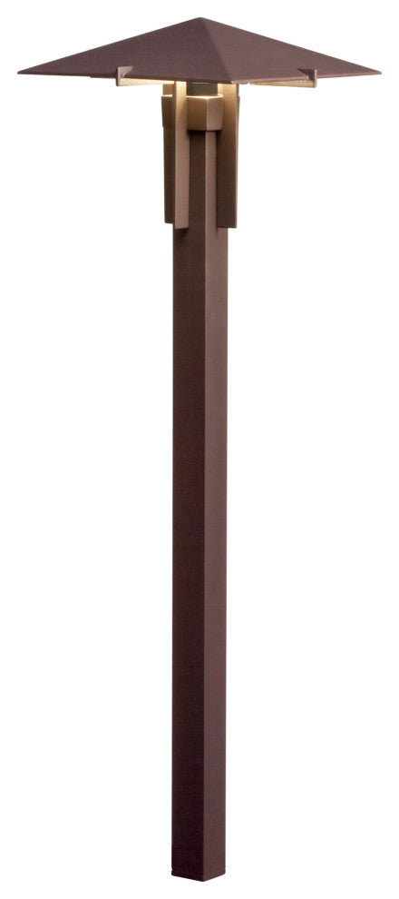 Textured Architectural Bronze 3000K LED Pyramid Path