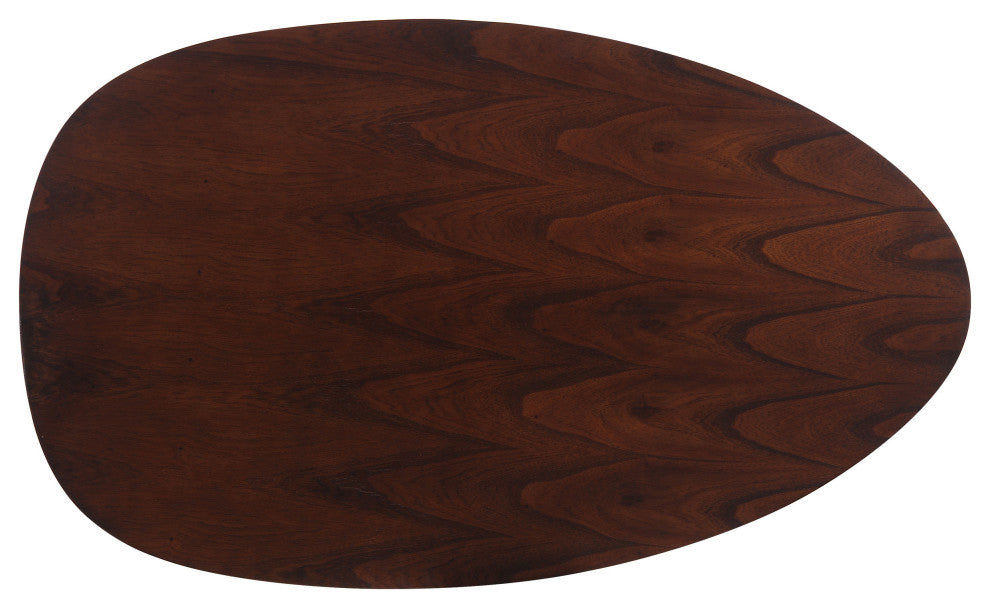GDF Studio Caspar Mid Century Design Wood Coffee Table, Walnut