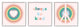 Cute Always Be Kind Quote Rainbow Peace Sign, 3pc, each 12 x 12