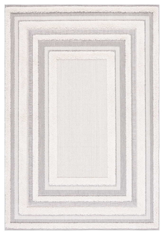 Safavieh Cottage Collection COT214A Rug, Ivory/Grey, 4' X 6'