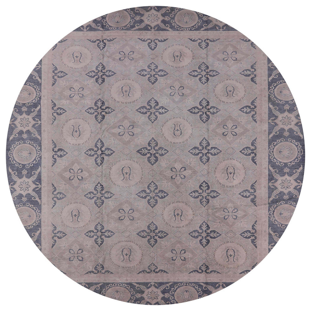 Ahgly Company Indoor Round Mid-Century Modern Area Rugs, 4' Round