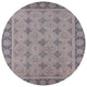 Ahgly Company Indoor Round Mid-Century Modern Area Rugs, 4' Round