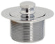 Twist & Close Sch. 40 ABS Bath Waste With One-Hole Elbow In Polished Chrome
