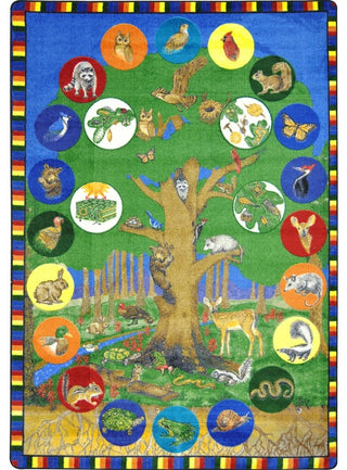 Kid Essentials Rug, Tree of Life, 7'8"x10'9"