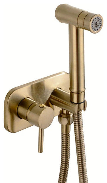 Wasser™ Brass Handheld Toilet Spray, Brushed Gold