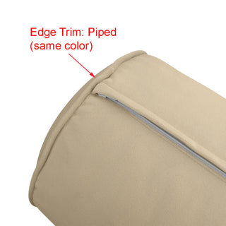 STYLE V6 TwinXL Velvet Pipe Trim Indoor Daybed Bolster Pillow |COVER ONLY| AD347