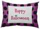 Happy Halloween Dots Accent Pillow, Orchid, 14"x20"