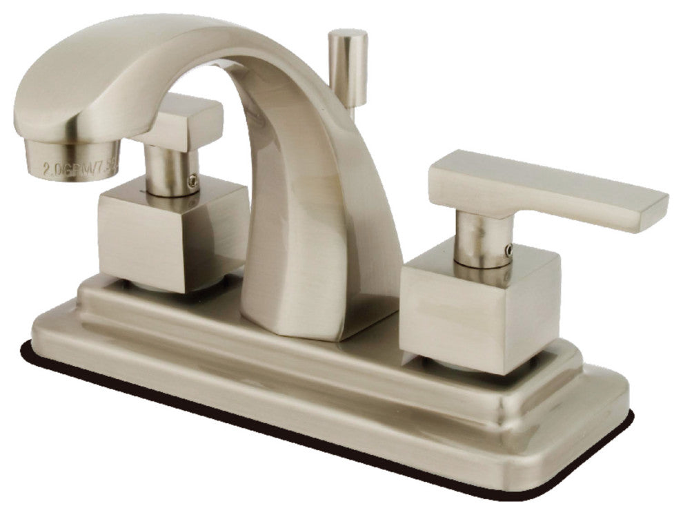 Kingston Brass 4" Centerset Bathroom Faucet, Brushed Nickel